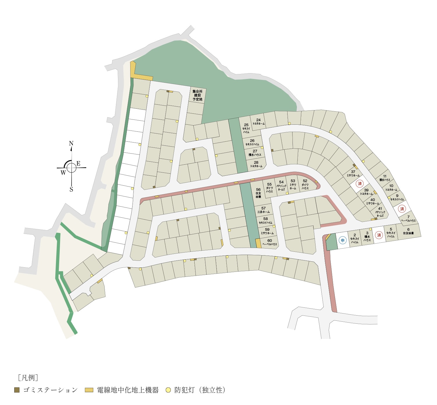 For Good寝屋川香里そらのて 全区画図